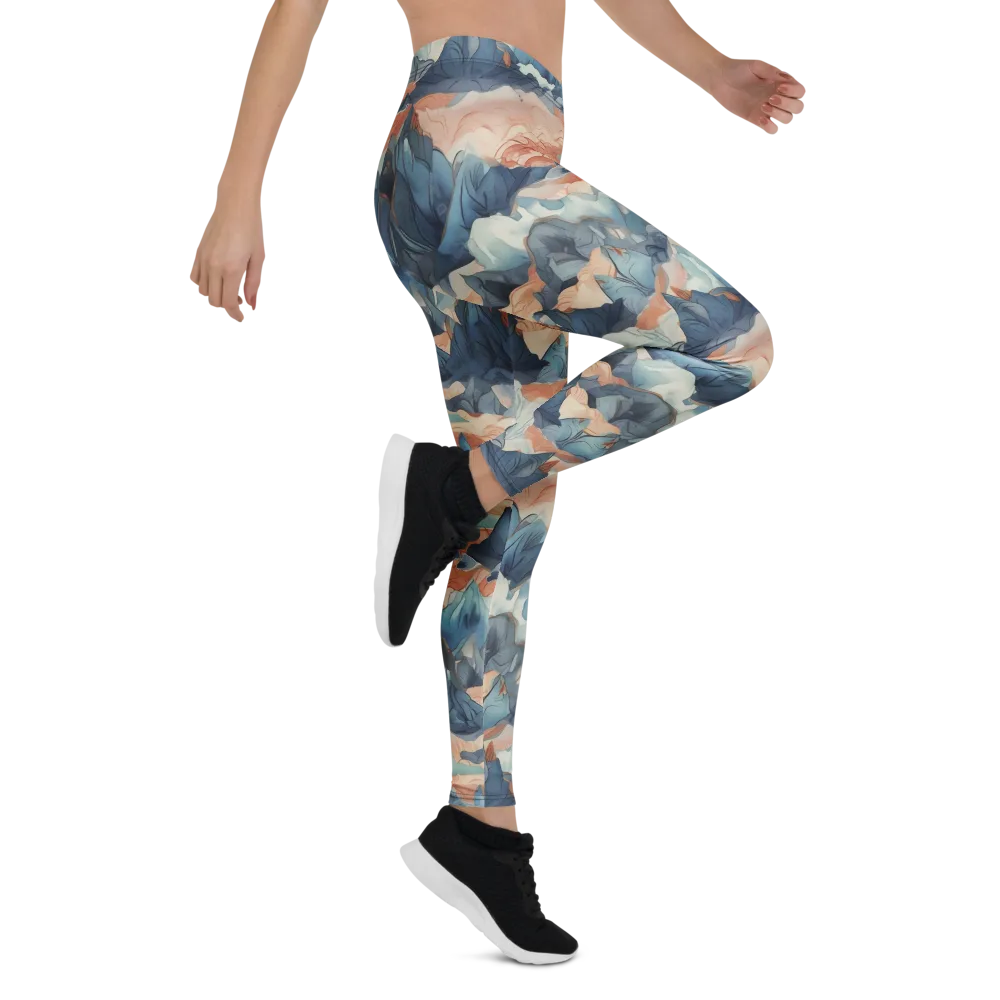 Celestial Peaks on Leggings — Right