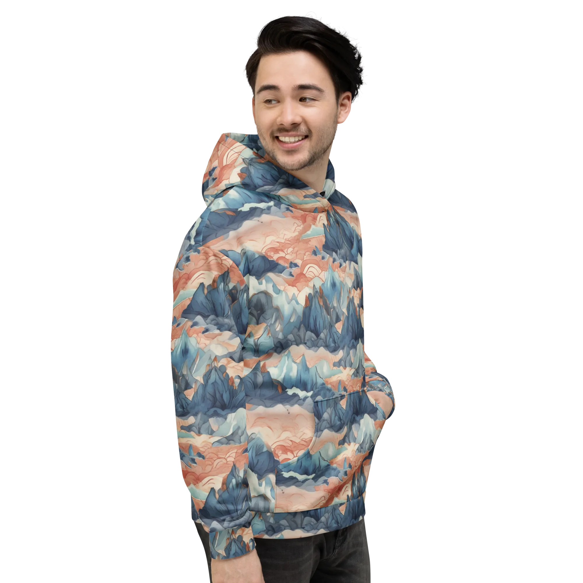 Celestial Peaks on Hoodie — Right