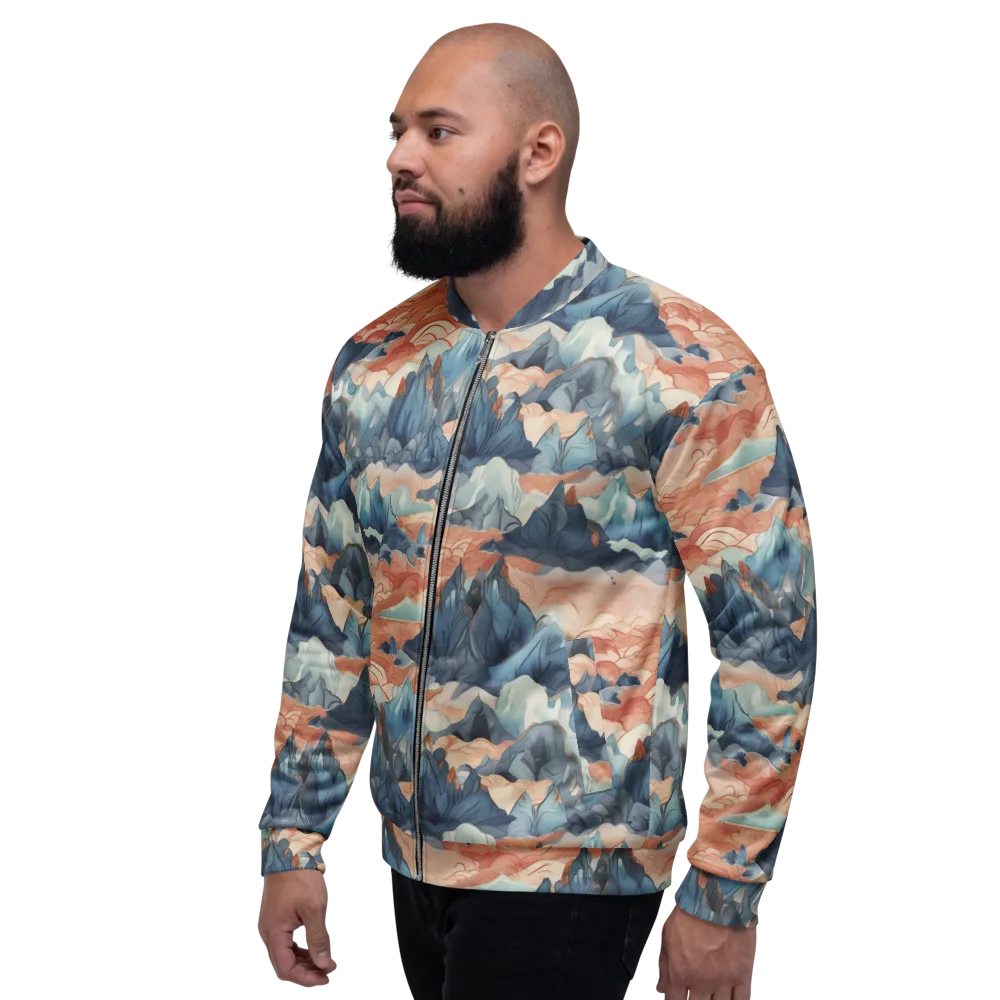Celestial Peaks on Bomber Jacket — Left