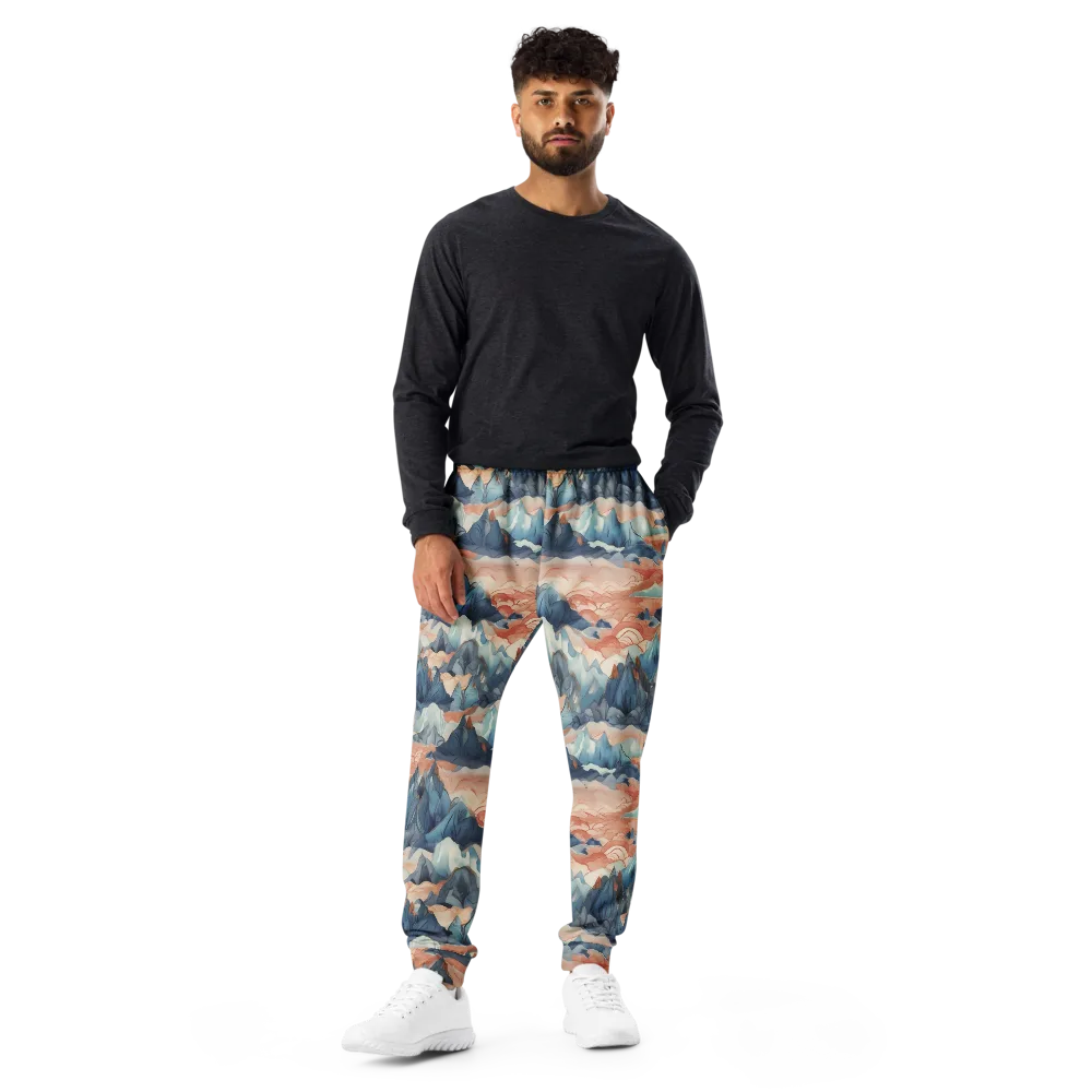 Celestial Peaks on Men's Joggers — Front