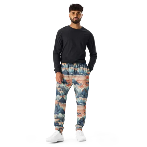 Celestial Peaks on a Men's Joggers
