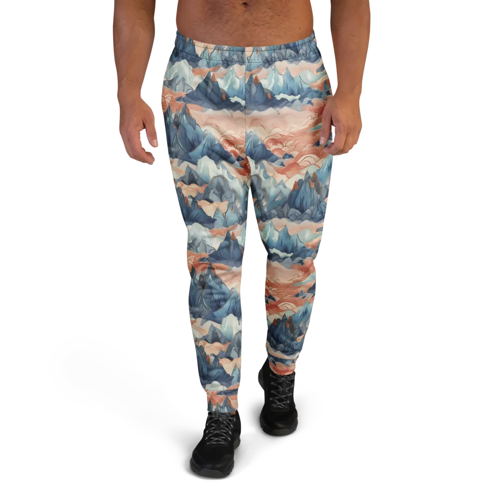 Celestial Peaks on Men's Joggers — Front