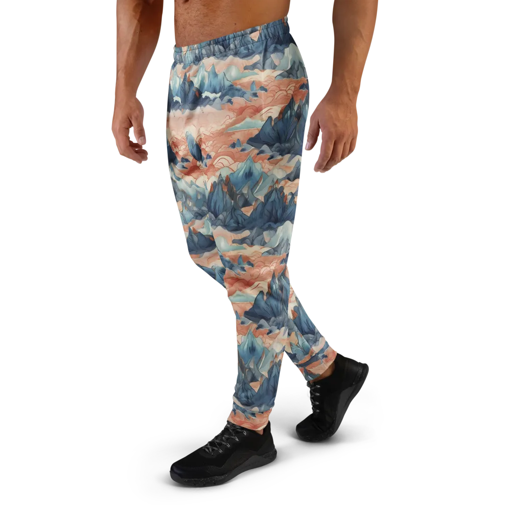 Celestial Peaks on Men's Joggers — Left