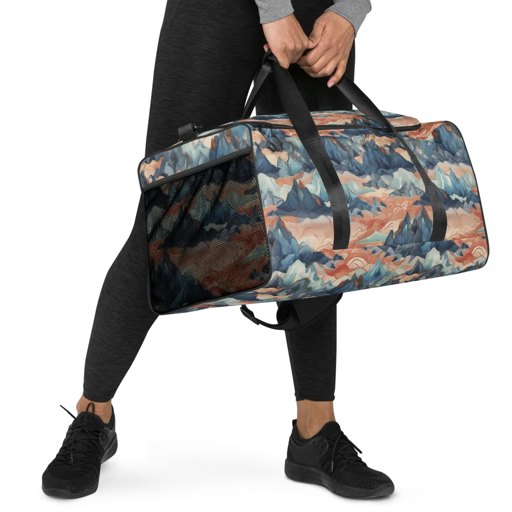 Celestial Peaks on Duffle Bag — Right Front