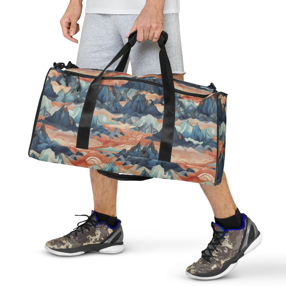 Celestial Peaks on Duffle Bag — Front