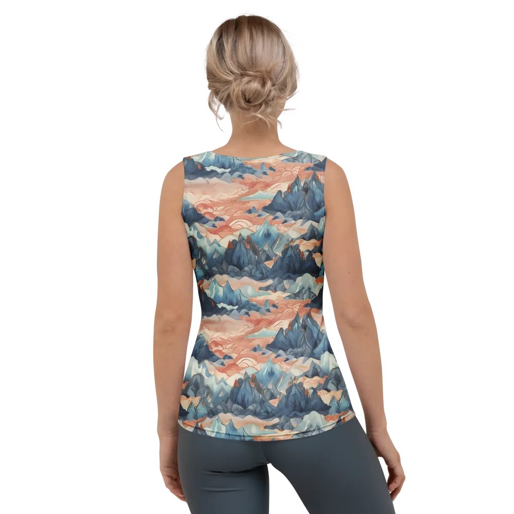 Celestial Peaks on Women's Tank Top — Back