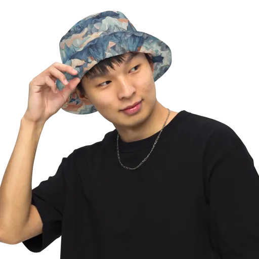 Celestial Peaks on a Reversible Bucket Hat