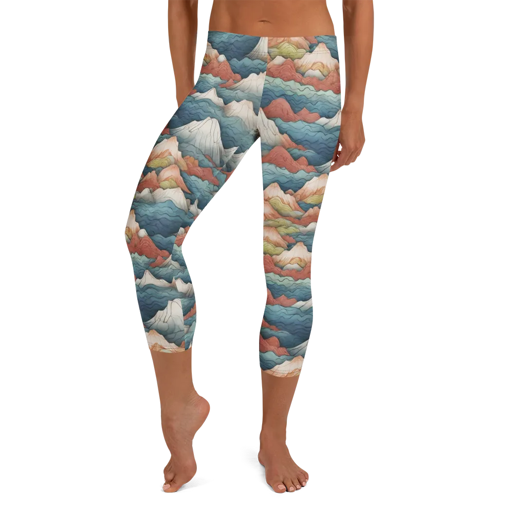 Tidal Alpines on Capri Leggings — Front