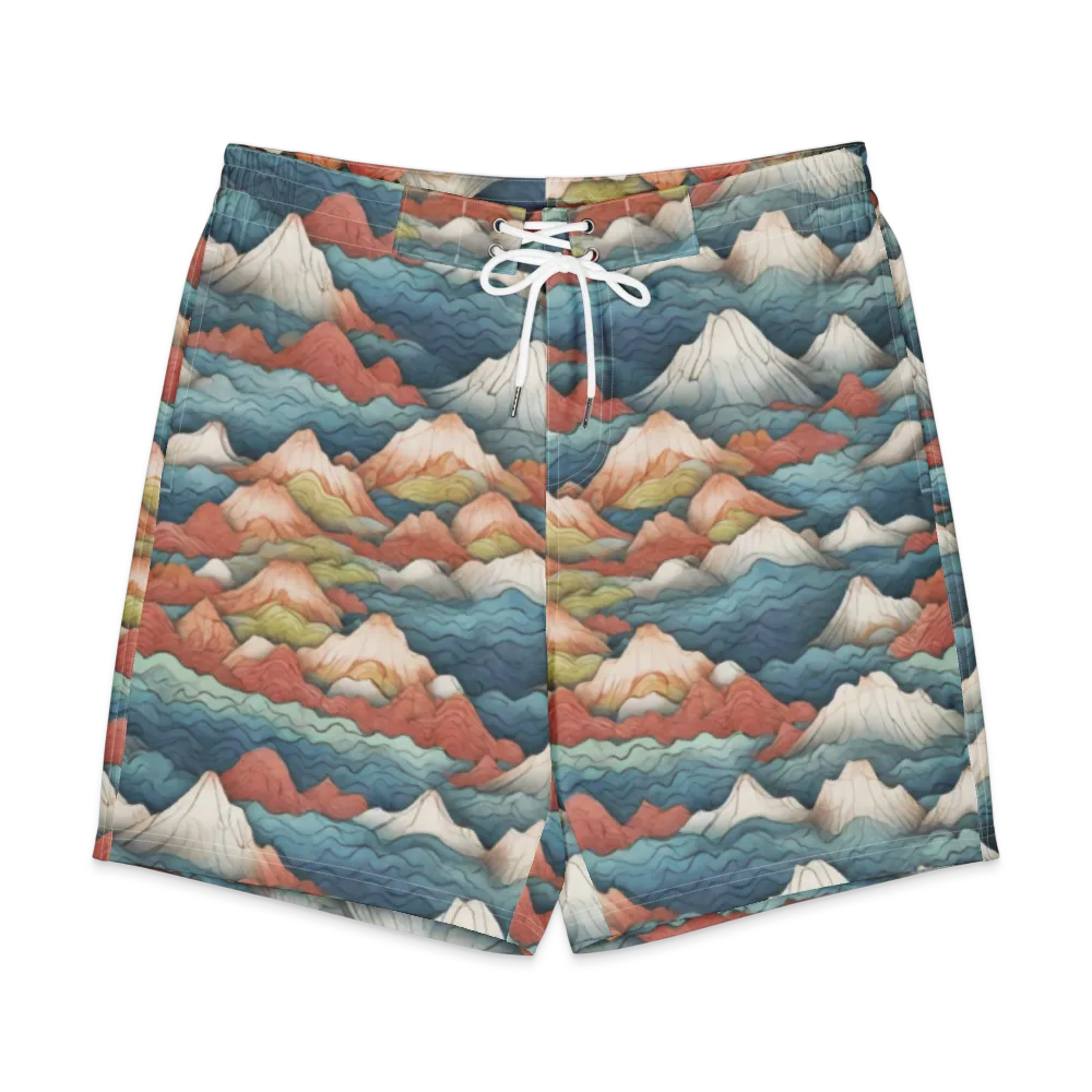 Tidal Alpines on Men's Board Shorts — Front