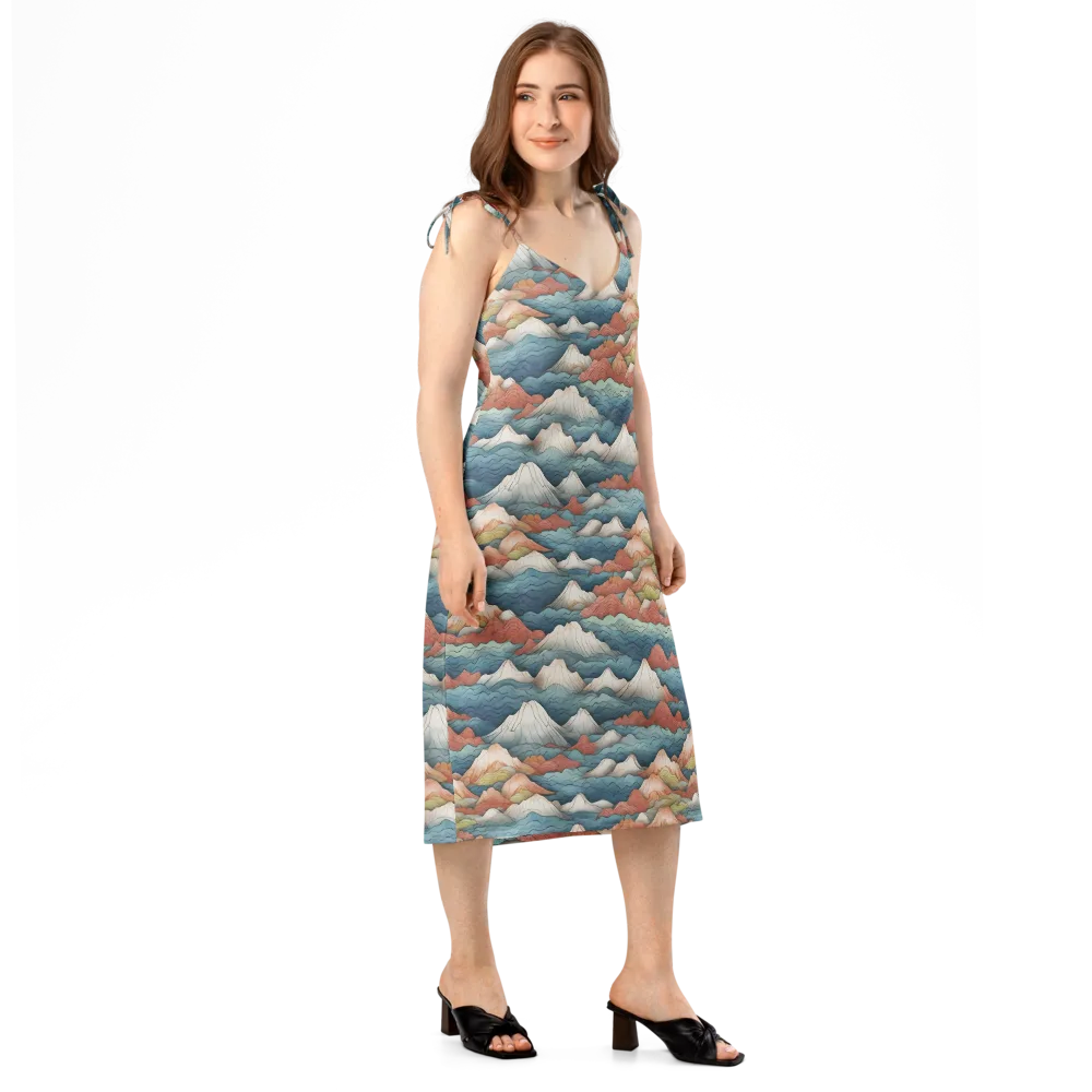 Tidal Alpines on Slip Dress — Right Front