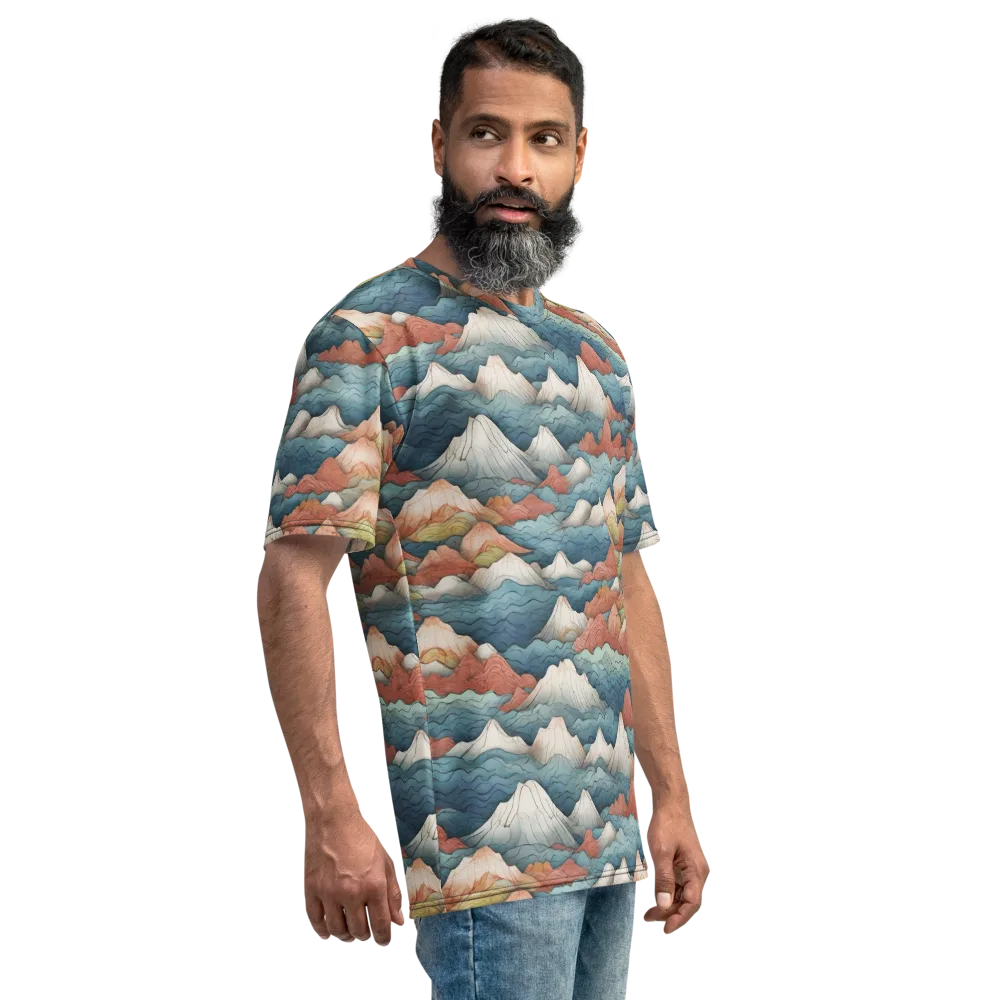 Tidal Alpines on Men's Crew Neck T-Shirt — Right