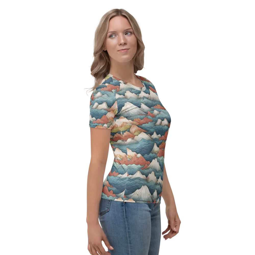 Tidal Alpines on Women's Crew Neck T-Shirt — Right