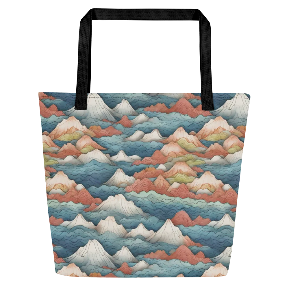 Tidal Alpines on Large Tote Bag W/ Pocket — Front