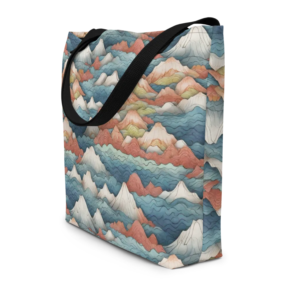 Tidal Alpines on Large Tote Bag W/ Pocket — Front