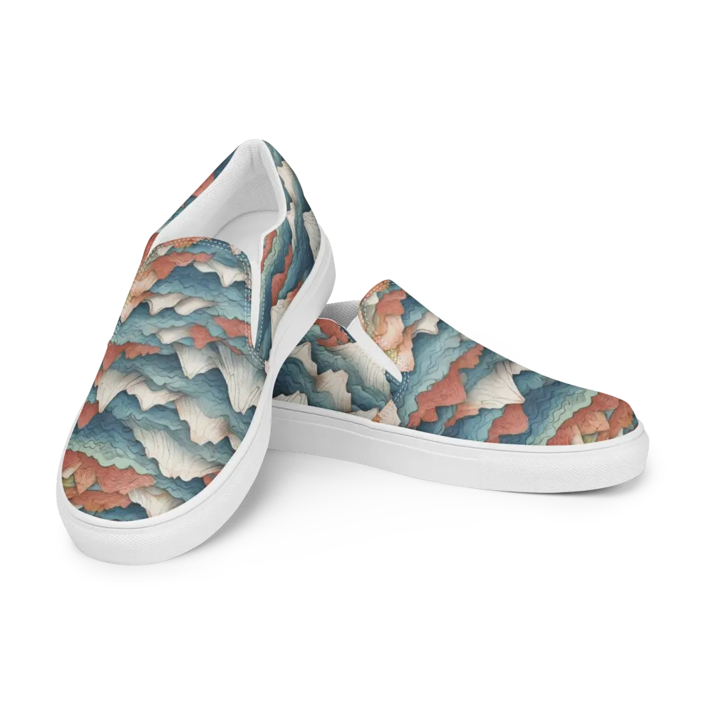 Tidal Alpines on Women's Slip-On Canvas Shoes — Left Front