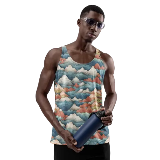 Tidal Alpines on a Men's Tank Top
