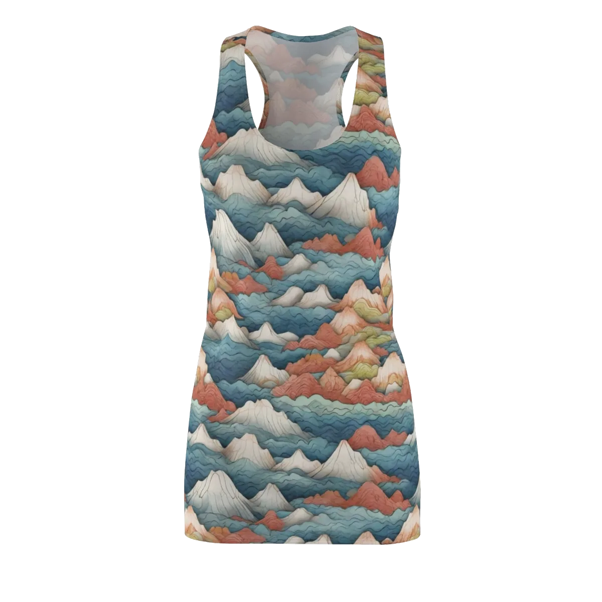 Tidal Alpines on Racerback Dress — Front
