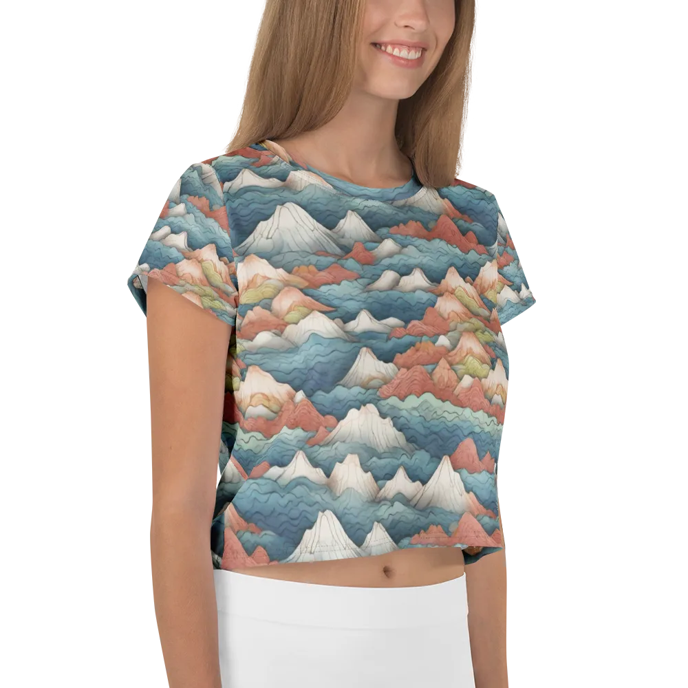 Tidal Alpines on Crop Tee — Right