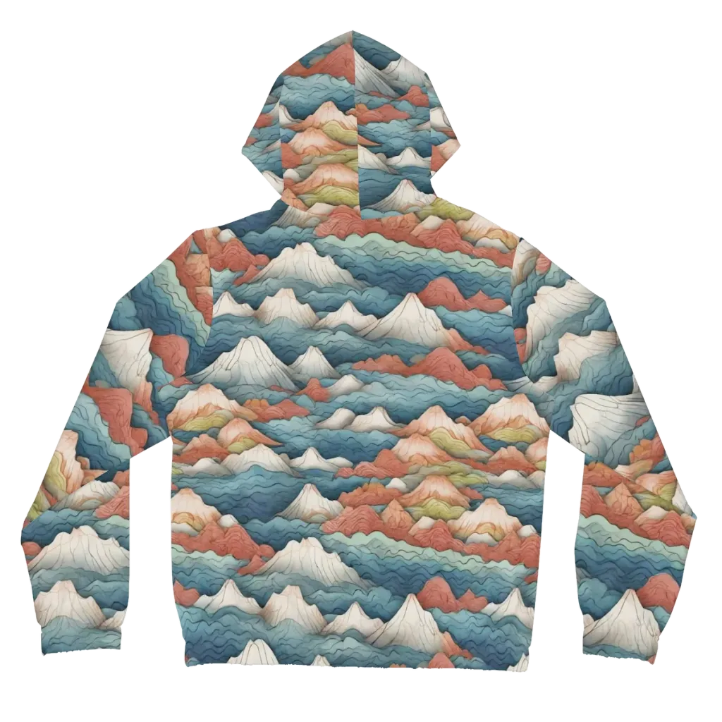 Tidal Alpines on Women's Full-Zip Hoodie — Back