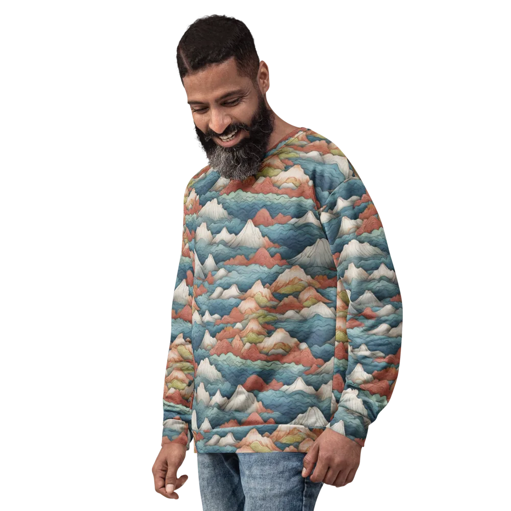 Tidal Alpines on Sweatshirt — Left Front