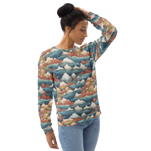 Tidal Alpines on a Sweatshirt