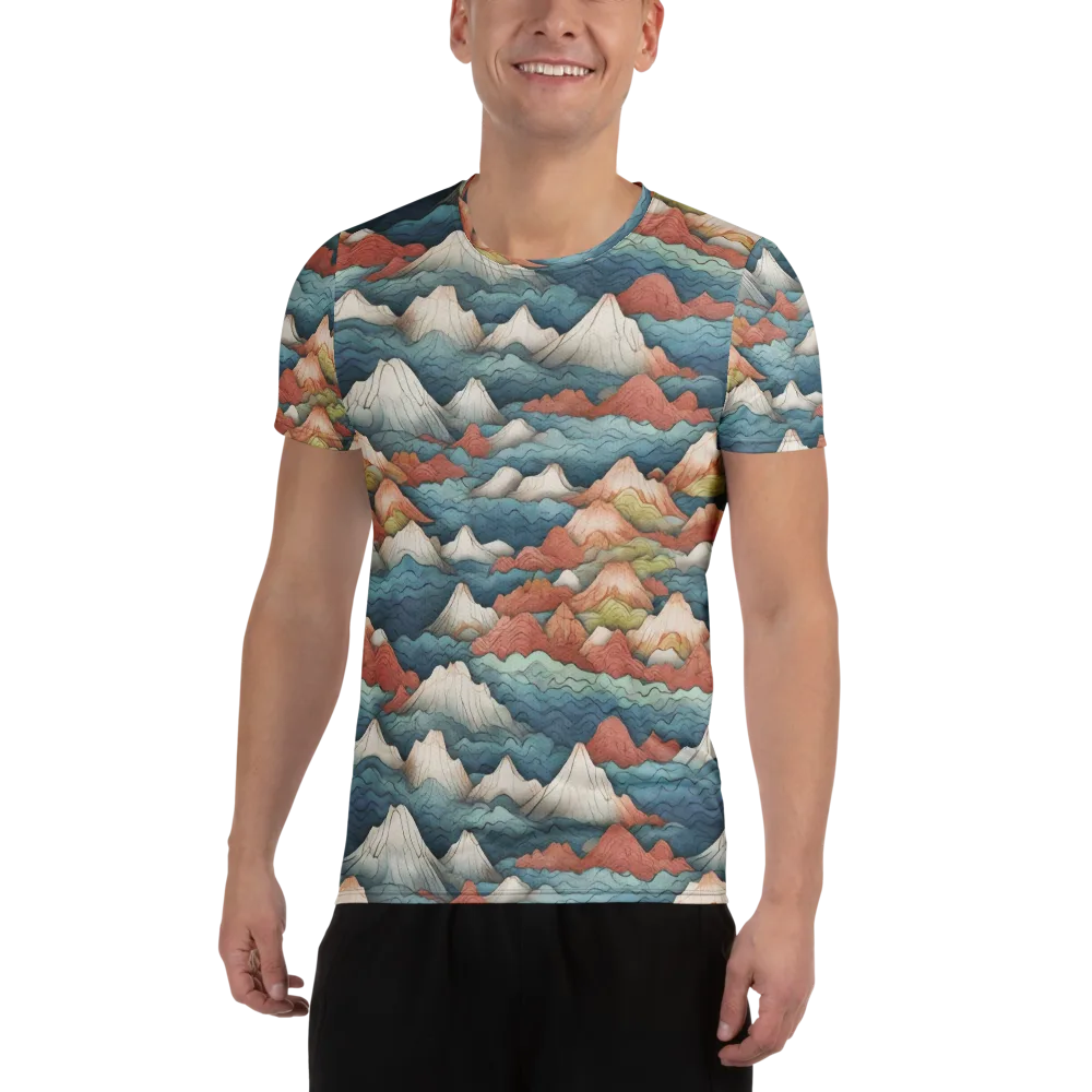 Tidal Alpines on Men's Athletic T-Shirt — Front