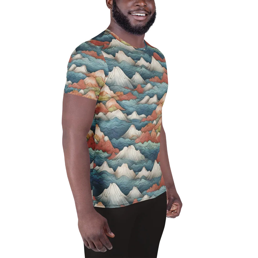 Tidal Alpines on Men's Athletic T-Shirt — Right