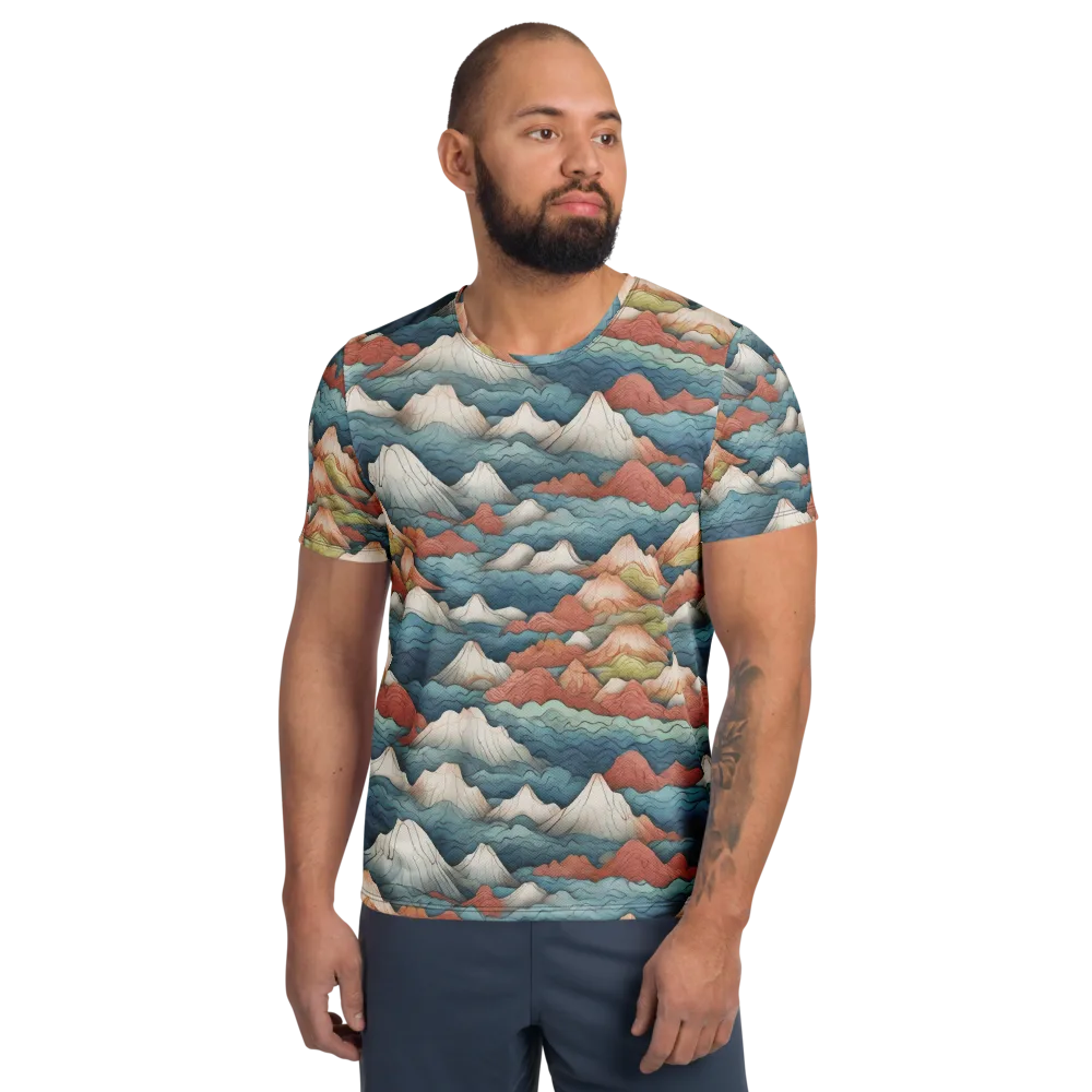 Tidal Alpines on Men's Athletic T-Shirt — Front