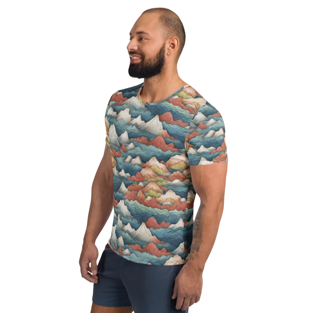 Tidal Alpines on Men's Athletic T-Shirt — Left