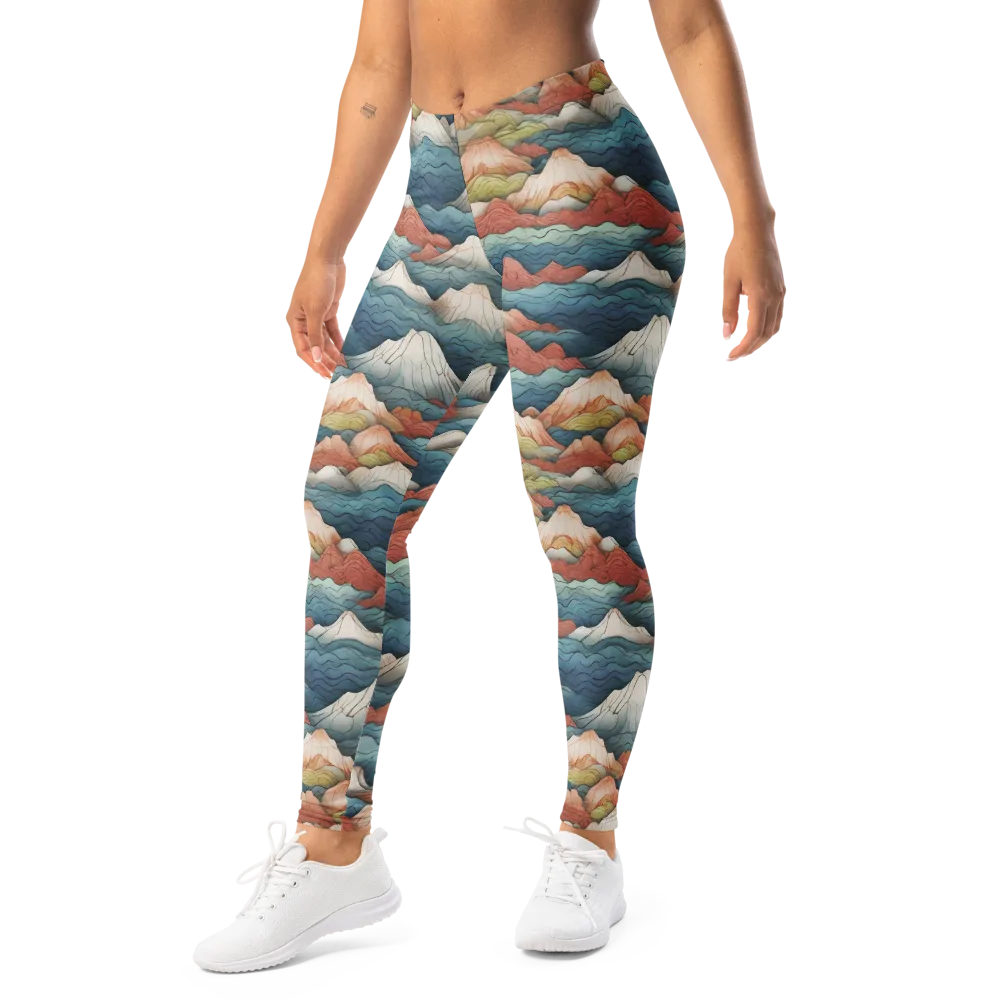 Tidal Alpines on Leggings — Left Front