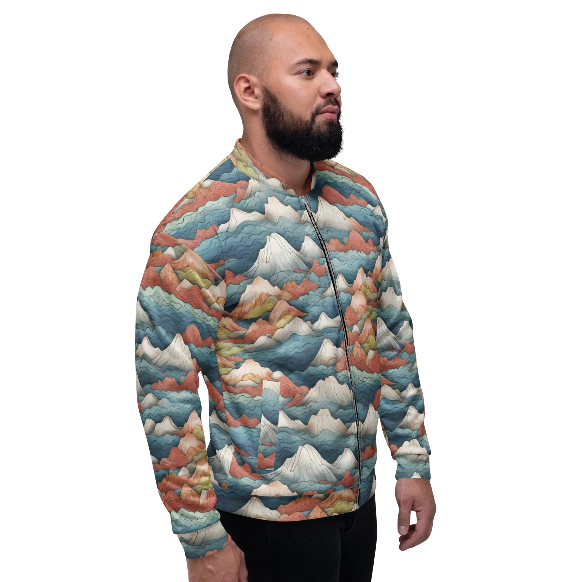 Tidal Alpines on Bomber Jacket — Right