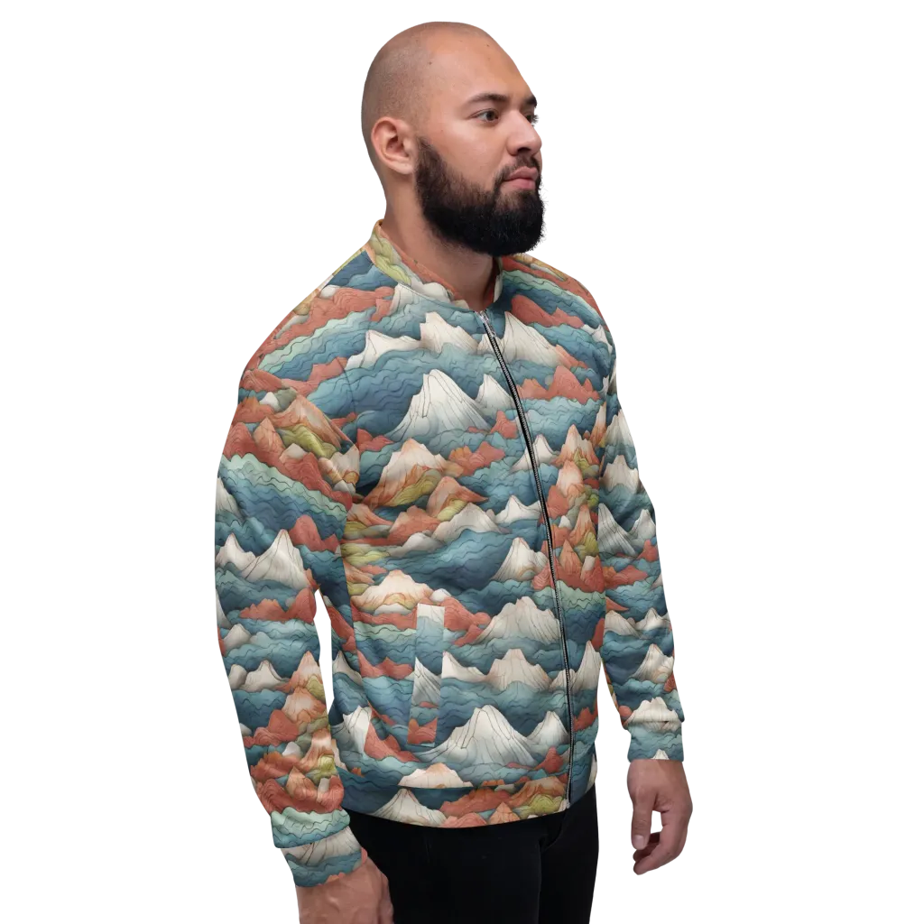 Tidal Alpines on Bomber Jacket — Right