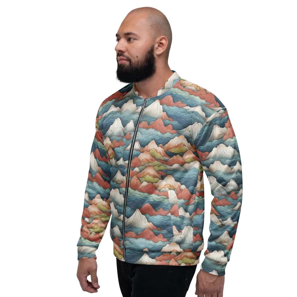 Tidal Alpines on Bomber Jacket — Left