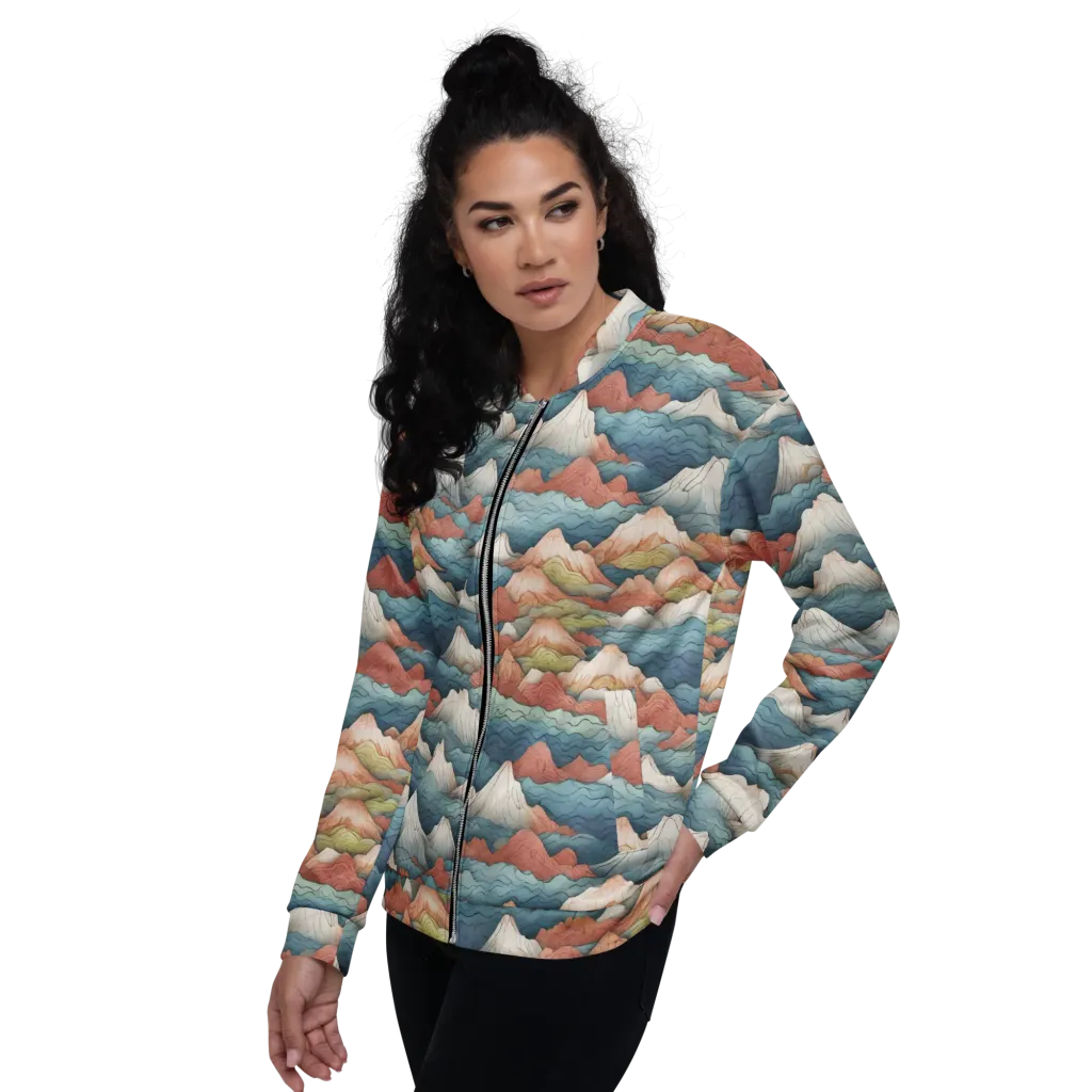 Tidal Alpines on Bomber Jacket — Left