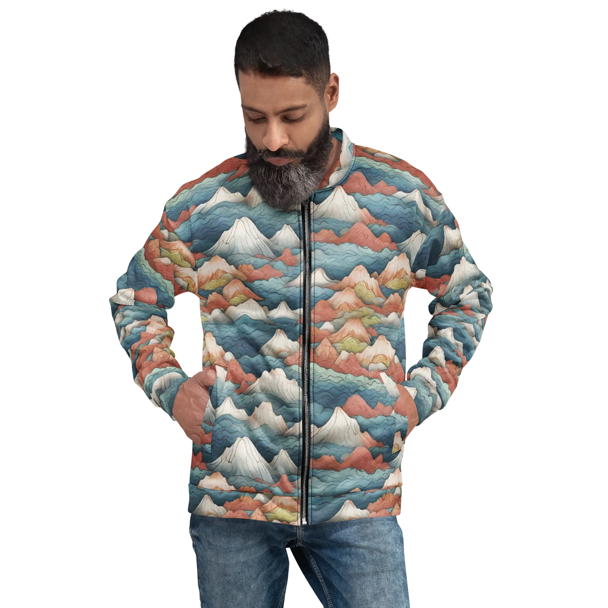 Tidal Alpines on Bomber Jacket — Front