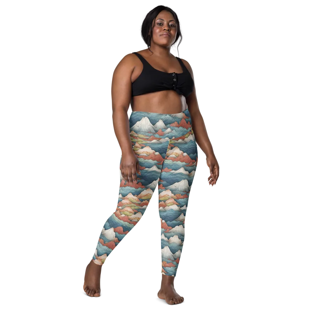 Tidal Alpines on Leggings with Pockets — Front