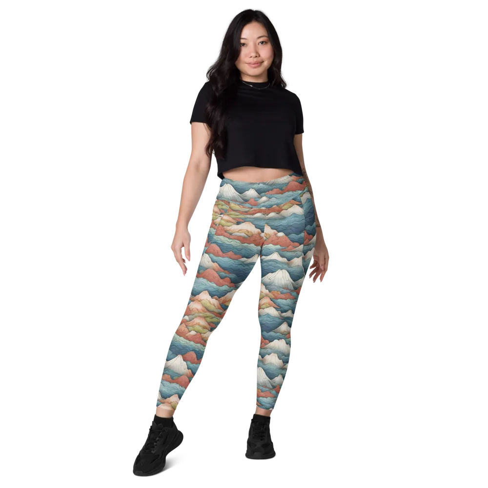 Tidal Alpines on Leggings with Pockets — Front