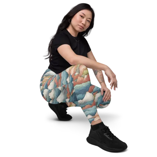 Tidal Alpines on a Leggings with Pockets