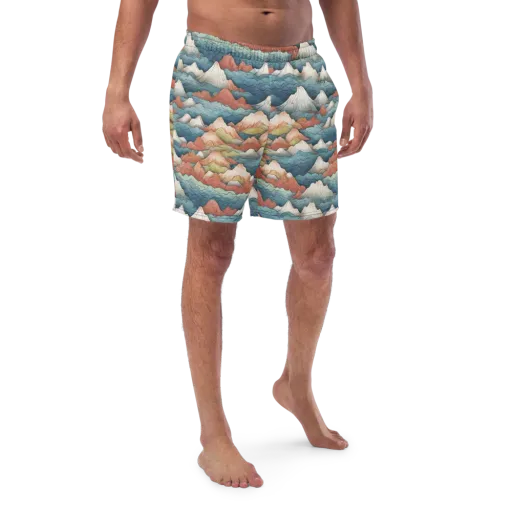Tidal Alpines on a Swim Trunks