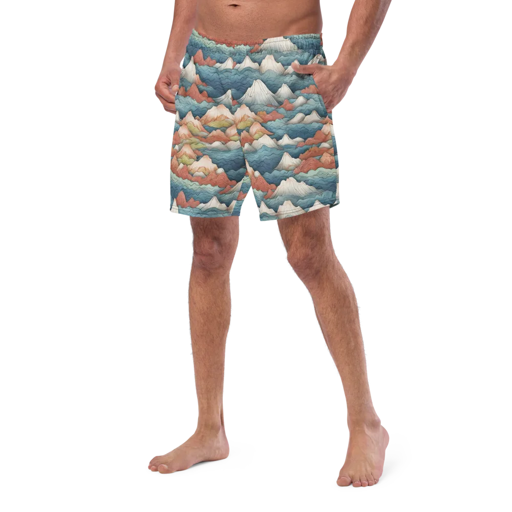 Tidal Alpines on Swim Trunks — Left Front