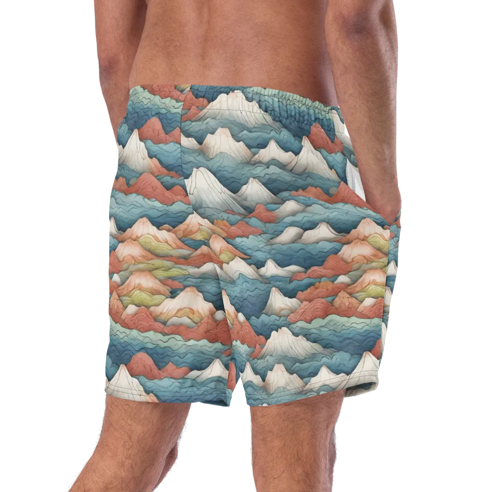 Tidal Alpines on Swim Trunks — Right Back