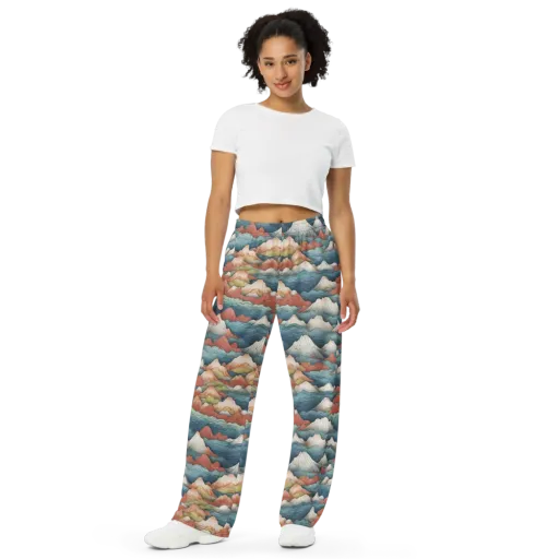 Tidal Alpines on a Wide-Leg Pants