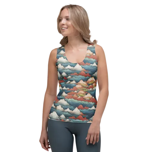 Tidal Alpines on a Women's Tank Top