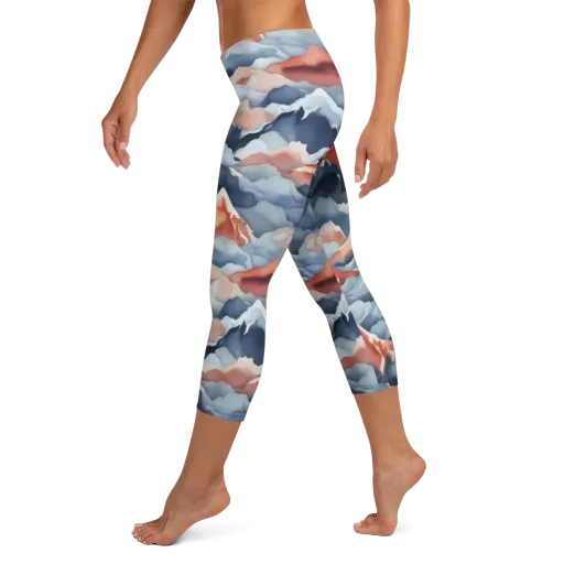 Alpine Ember on a Capri Leggings