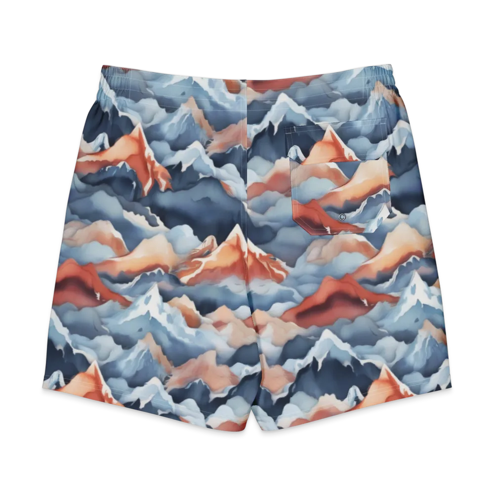 Alpine Ember on Men's Board Shorts — Back
