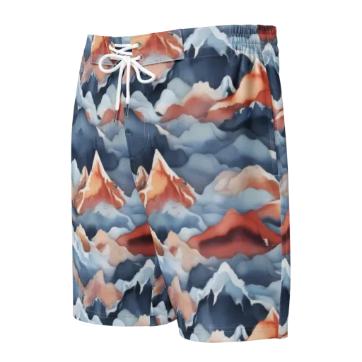 Alpine Ember on a Men's Board Shorts