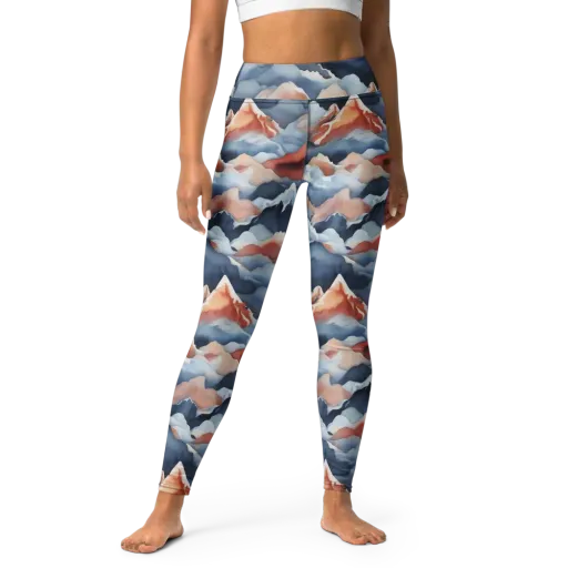Alpine Ember on a Yoga Leggings