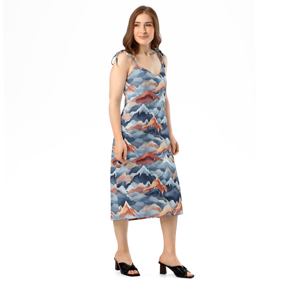 Alpine Ember on Slip Dress — Right Front