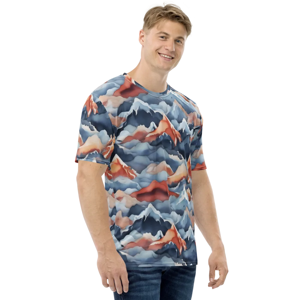 Alpine Ember on Men's Crew Neck T-Shirt — Right