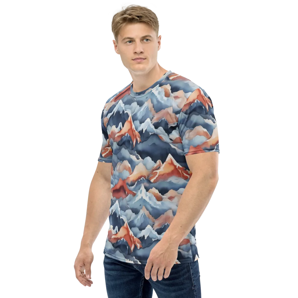 Alpine Ember on Men's Crew Neck T-Shirt — Left